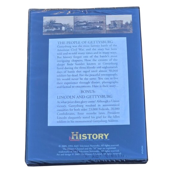The Civil War DVD History Channel Bonus Lincoln and Gettysburg Segment New Seale - Picture 3 of 11